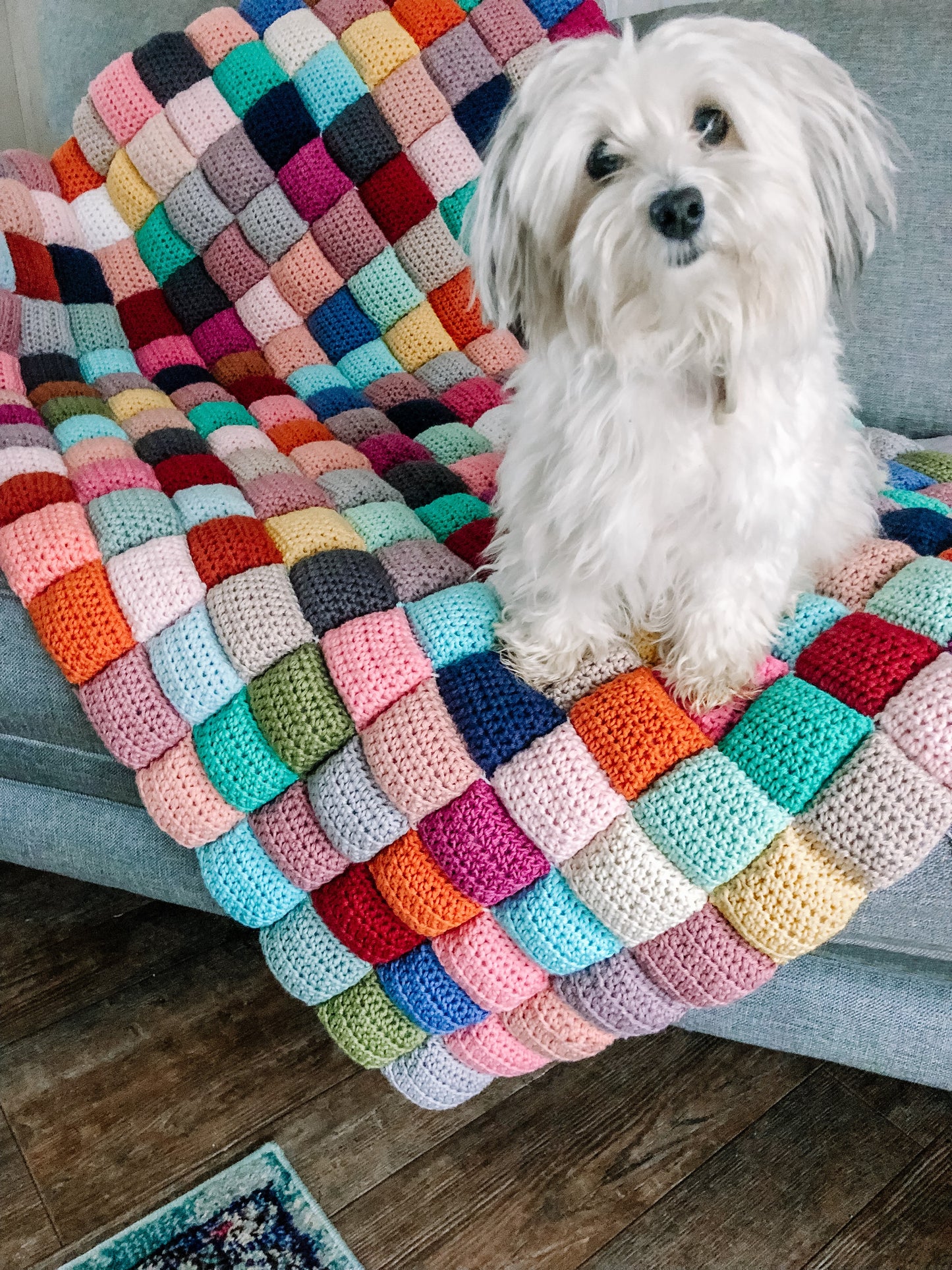 Puff Quilt // Crochet Pattern PDF