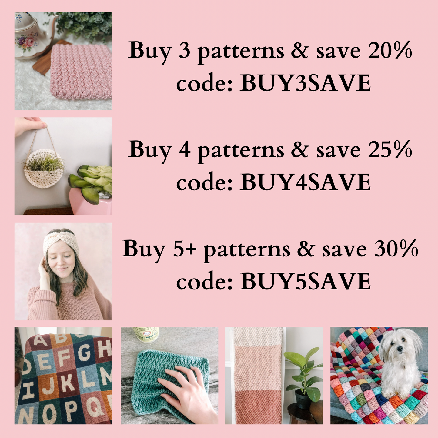Simple Stripes Blanket // Tunisian Crochet Pattern PDF