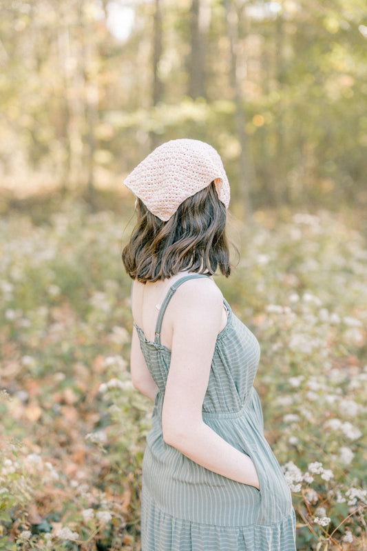 Cottage Blossom Bandana // Crochet Pattern PDF