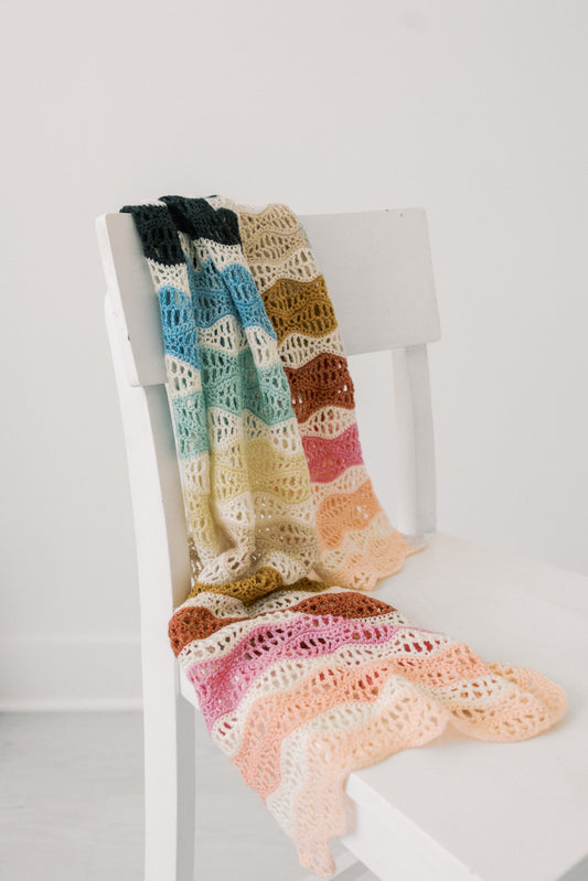Wonderland Wave Wrap // Crochet Pattern PDF