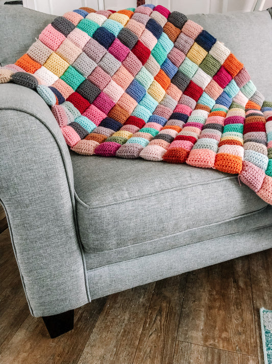 Puff Quilt // Crochet Pattern PDF