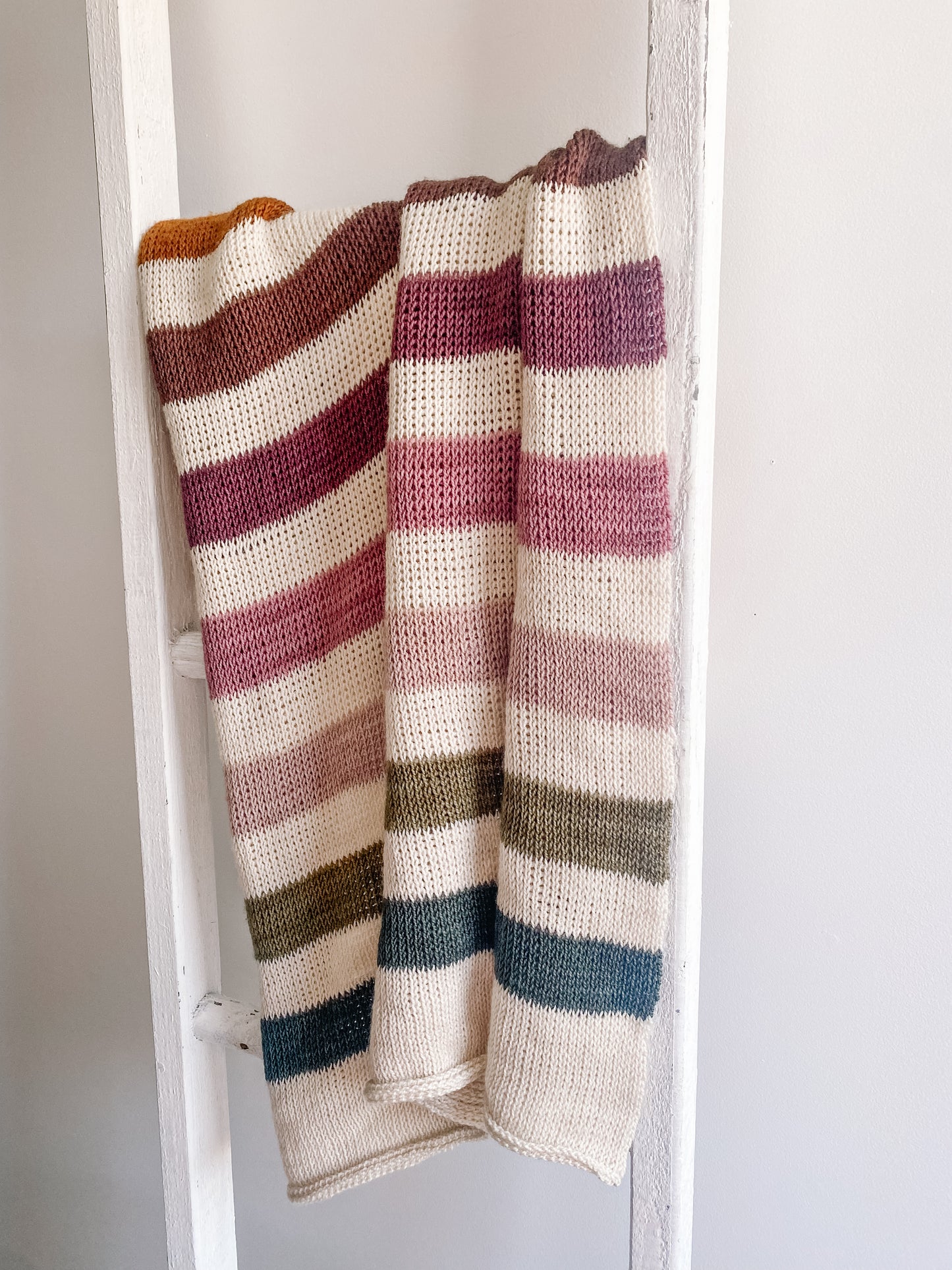 Simple Stripes Blanket // Tunisian Crochet Pattern PDF