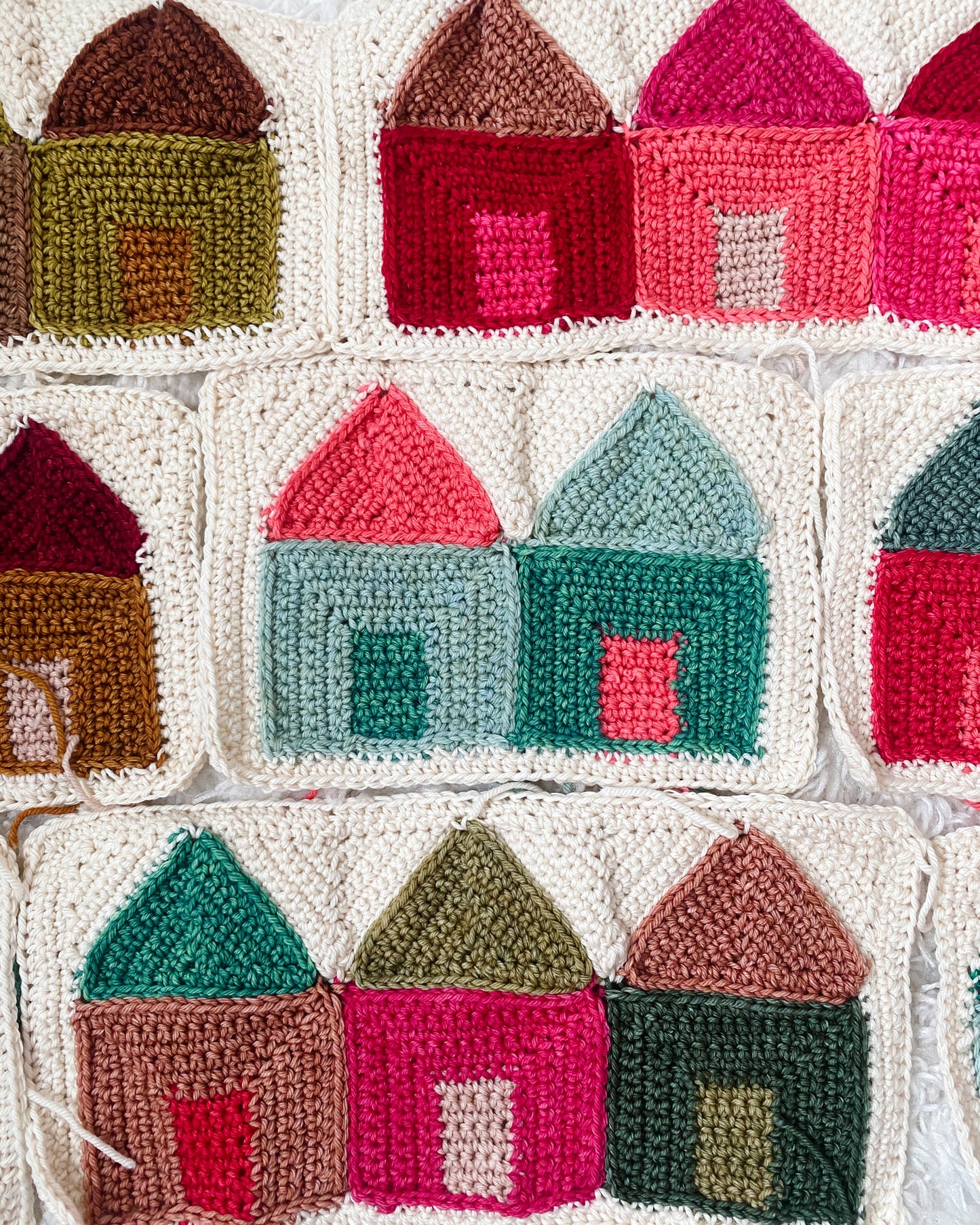 Cozy Cottage Quilt // Crochet Pattern PDF