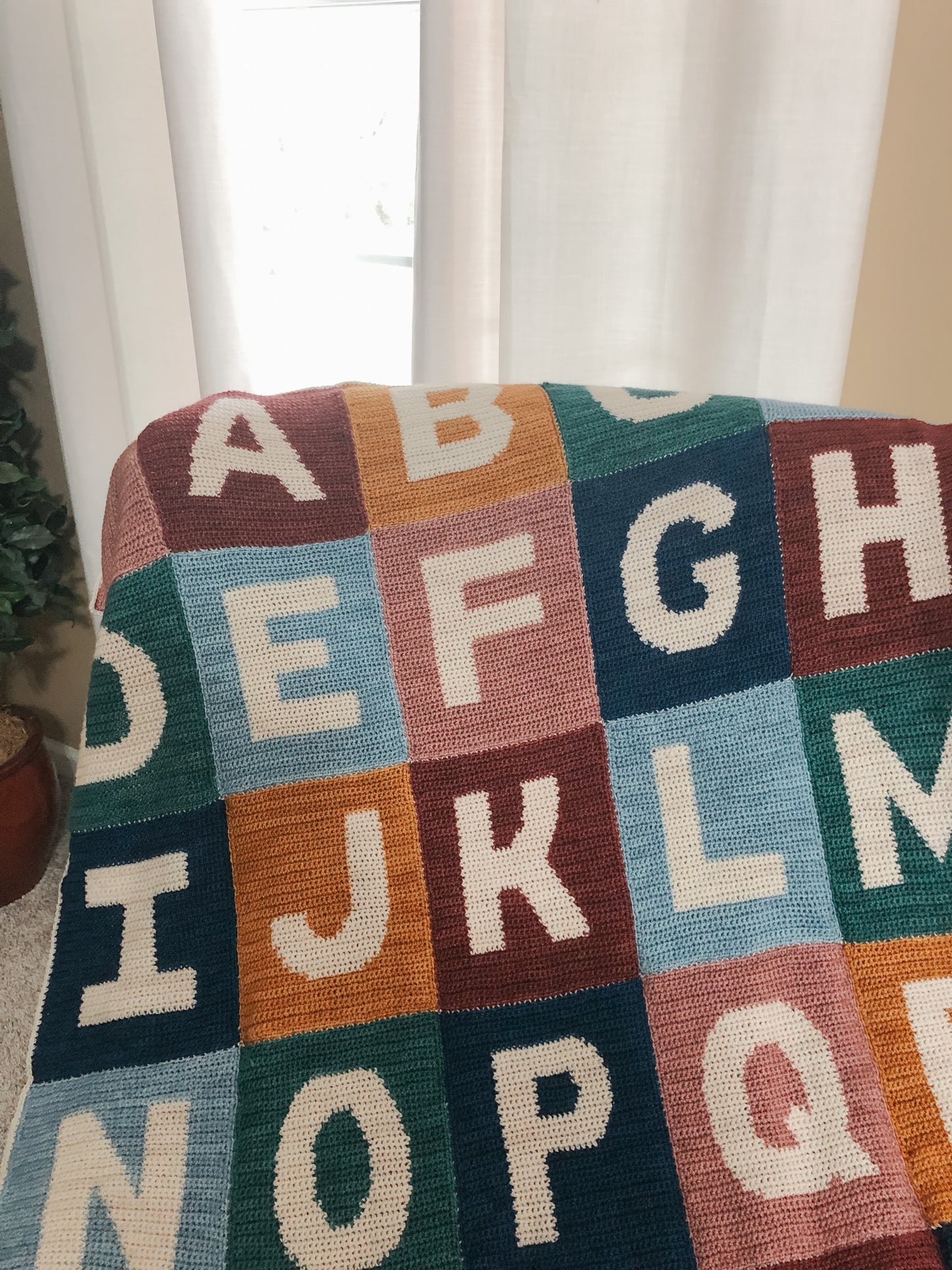 Alphabet Blanket // Crochet Pattern PDF