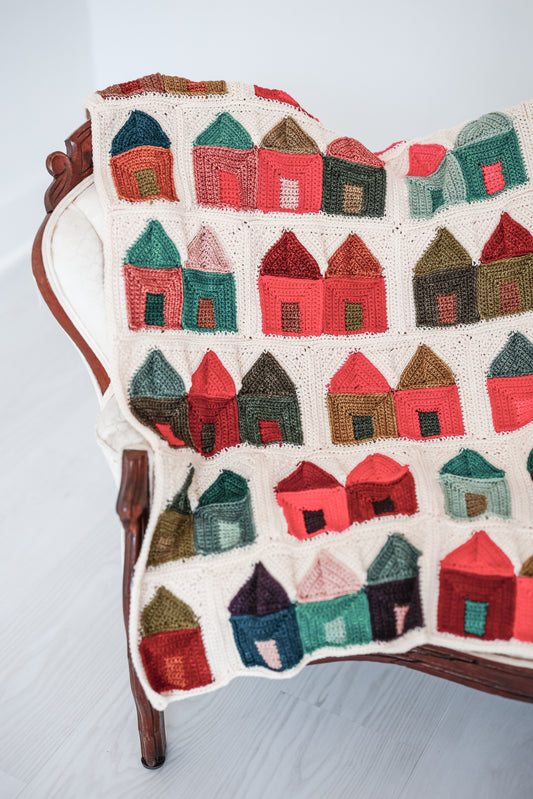 Cozy Cottage Quilt // Crochet Pattern PDF