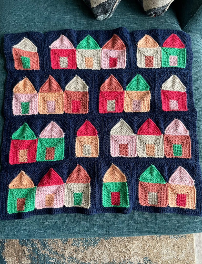 Cozy Cottage Quilt // Crochet Pattern PDF