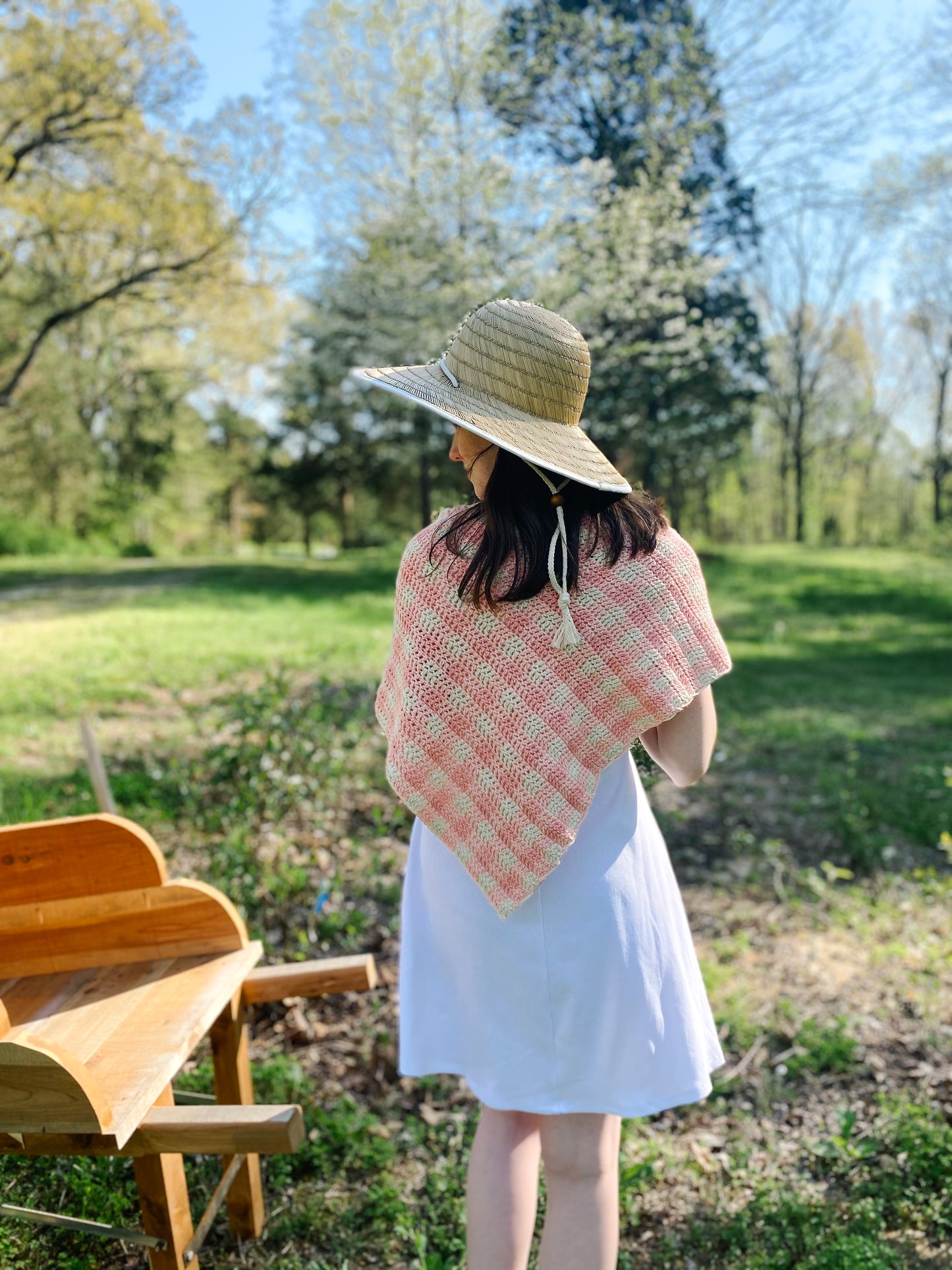 Garden Picnic Shawl // Crochet Pattern PDF