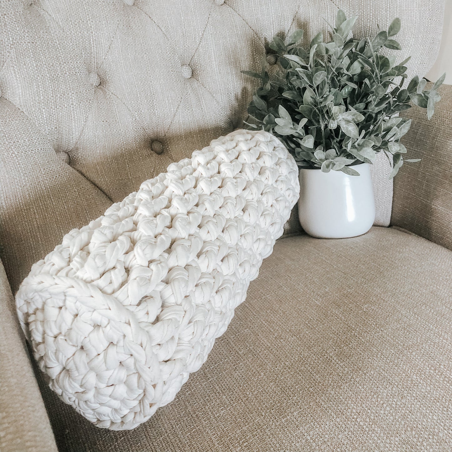 Versatile Bolster Pillow // Crochet Pattern PDF