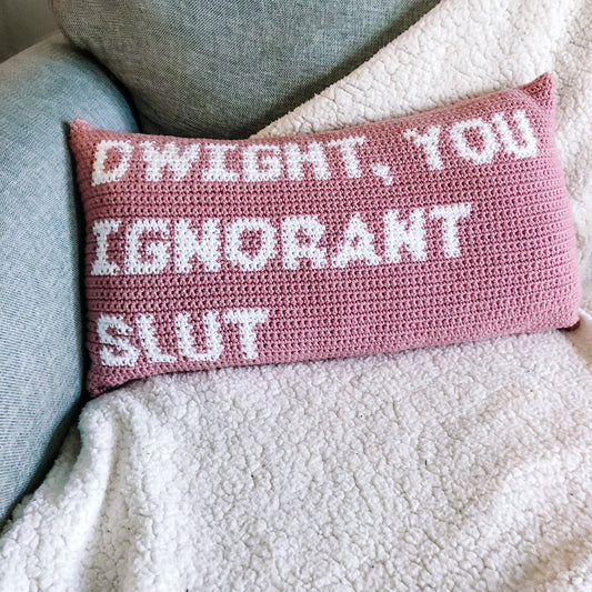 Ignorant Slut Pillow // Crochet Pattern PDF