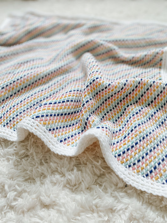 Maypole Ribbon Blanket // Tunisian Crochet Pattern PDF
